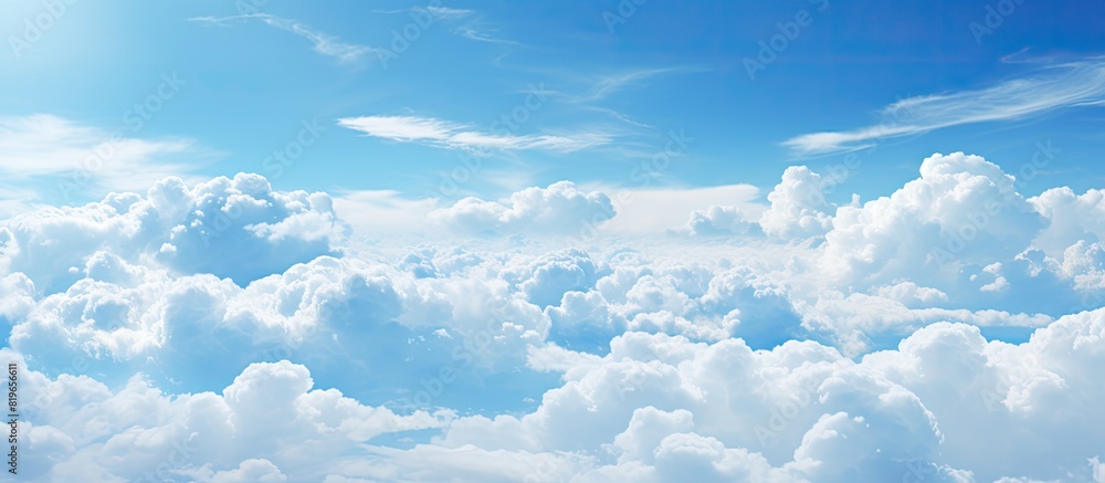 Sky filled with dynamic clouds against a copy space image Sky filled with dynamic clouds against a copy space image
