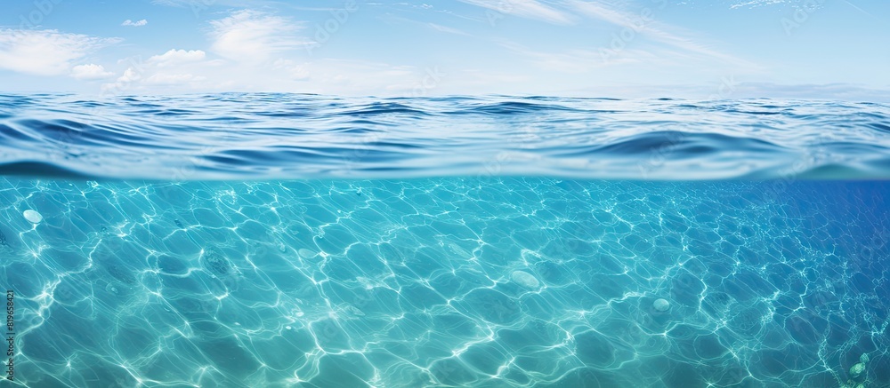 The clear and refreshing waters provide a copy space image