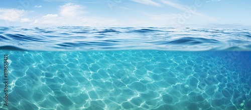 The clear and refreshing waters provide a copy space image