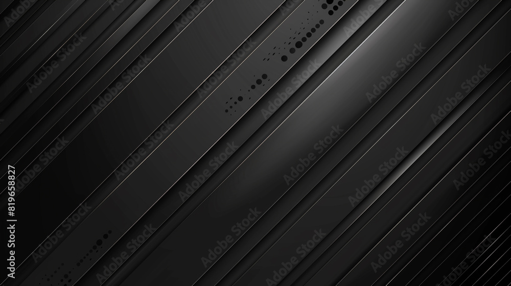 Obraz premium Black Modern creative square strip line premium gradient background.