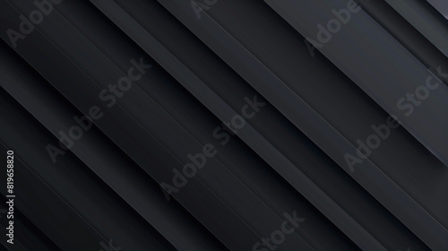 Abstract Dark deep black dynamic abstract square background with diagonal lines.