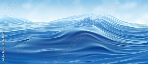 An abstract background with a medium wave texture in shades of blue resembling a serene sea provides a copy space image