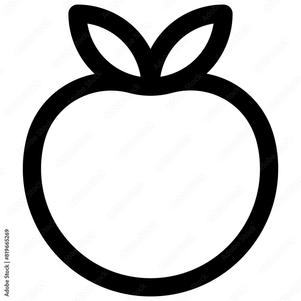 Tomato. Editable stroke vector icon. Tomato. Editable stroke vector icon.