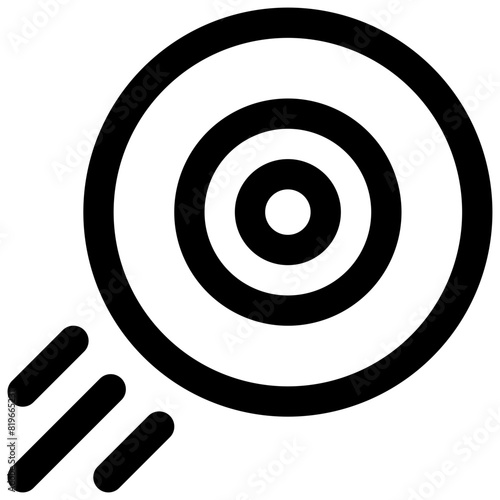 Frisbee. Editable stroke vector icon.