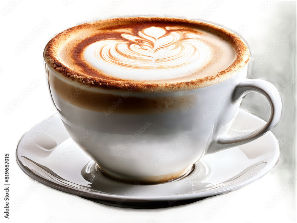 Cappuccino A frothy cappuccino in a classic glass cup with cinnamon sprinkled on top Cappuccino A frothy cappuccino in a classic glass cup with cinnamon sprinkled on top