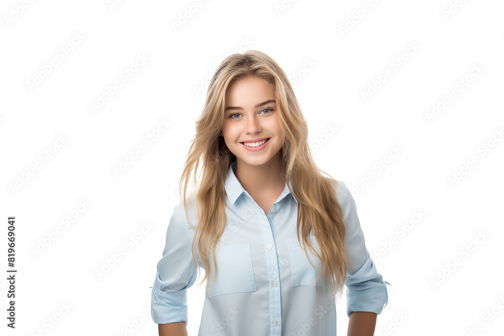 Young pretty blonde girl over isolated white background Young pretty blonde girl over isolated white background