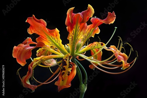 Gloriosa superba (flame lily) photo