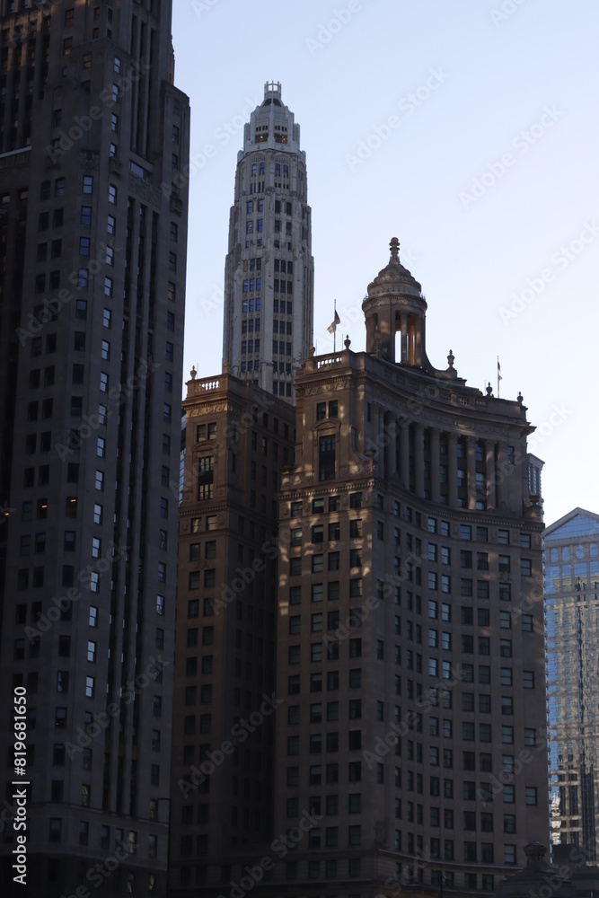 Architecture in the downtown of Chicago, Illinois Architecture in the downtown of Chicago, Illinois