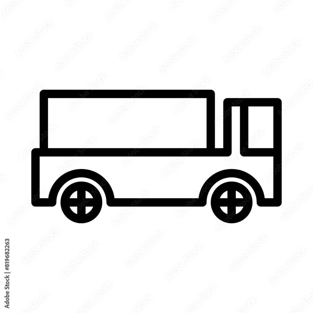 Obraz premium truck icon or logo illustration outline black style