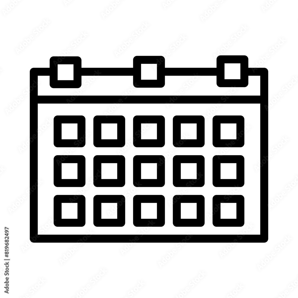 date icon or logo illustration outline black style date icon or logo illustration outline black style