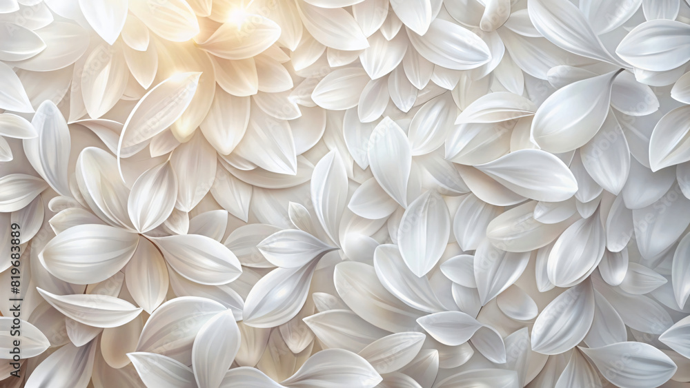 Abstract white petals background Abstract white petals background