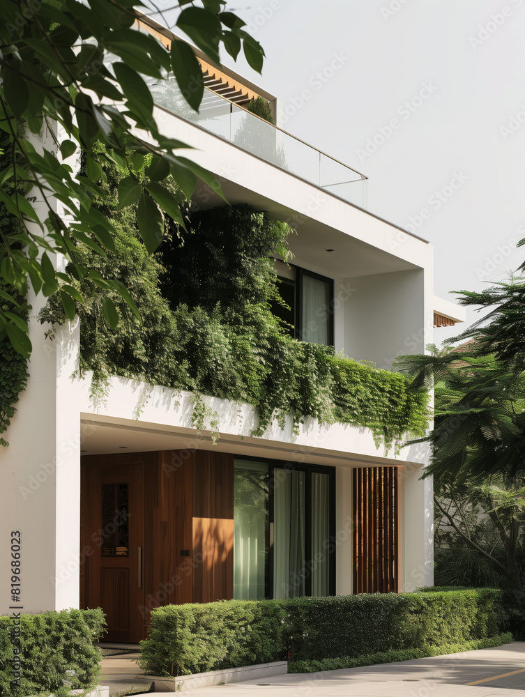 Obraz premium White designer jungle villa