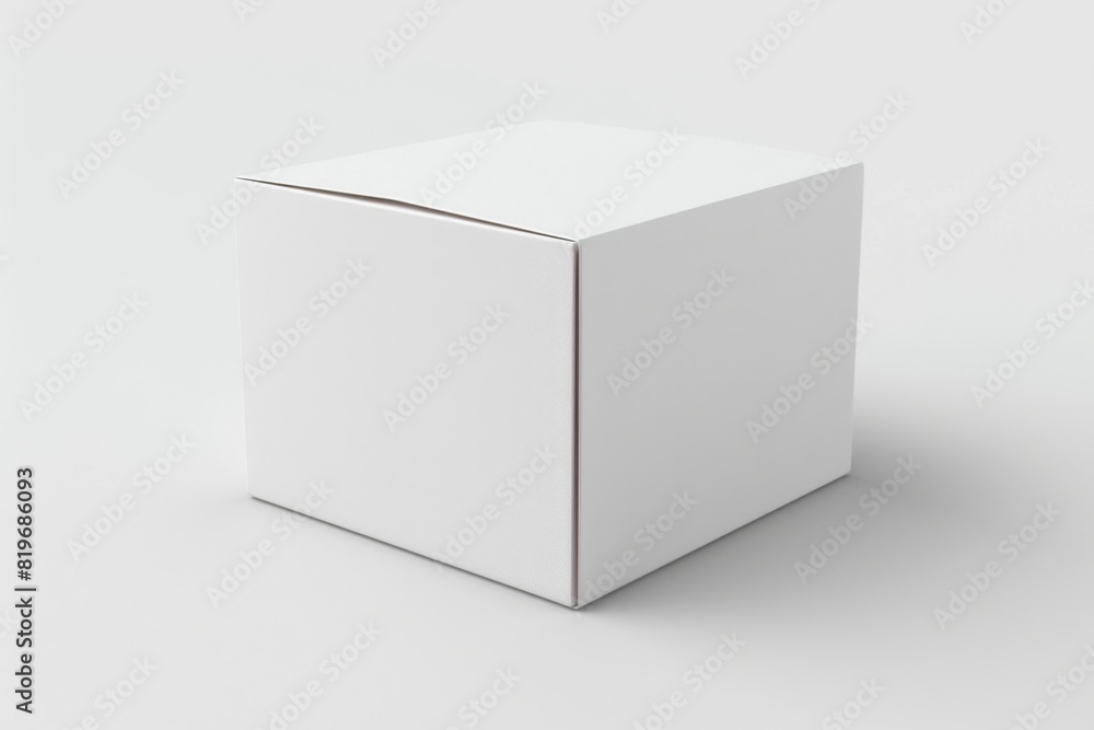 White Box Packaging Mockup on Isolated Background created with Generative AI White Box Packaging Mockup on Isolated Background created with Generative AI