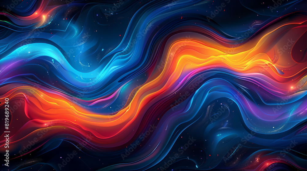 A long, curvy line of blue and pink colors. The colors are vibrant and seem to be flowing together, creating a sense of movement and energy. Scene is one of excitement and dynamism A long, curvy line of blue and pink colors. The colors are vibrant and seem to be flowing together, creating a sense of movement and energy. Scene is one of excitement and dynamism
