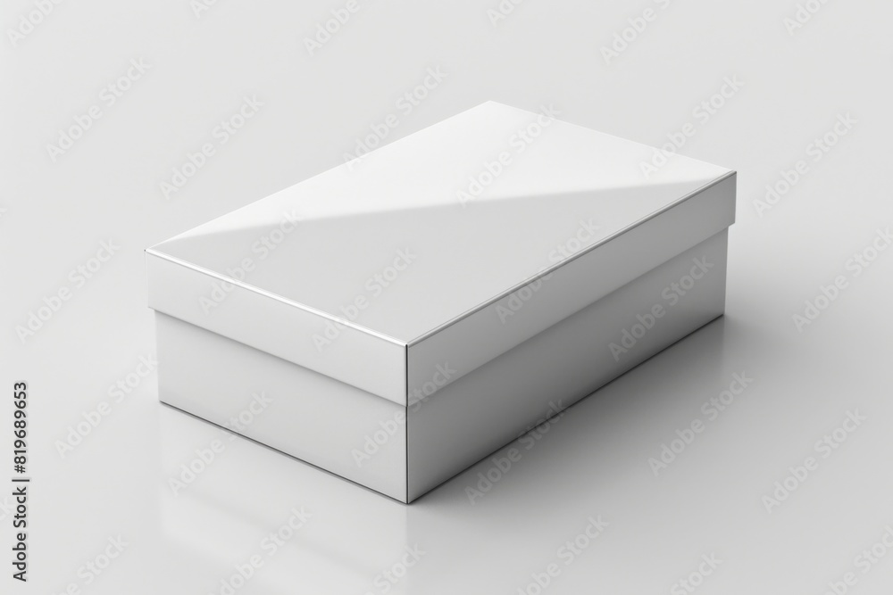 White Box Packaging Mockup on Isolated Background created with Generative AI White Box Packaging Mockup on Isolated Background created with Generative AI