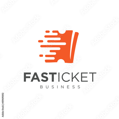Fast Ticket Creative Logo Design Symbol Icon Art & Illustration