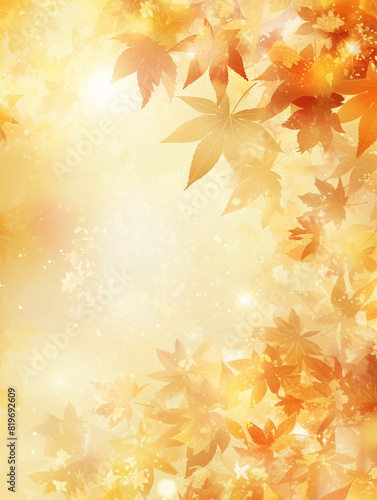 紅葉する秋の背景　Generative AI