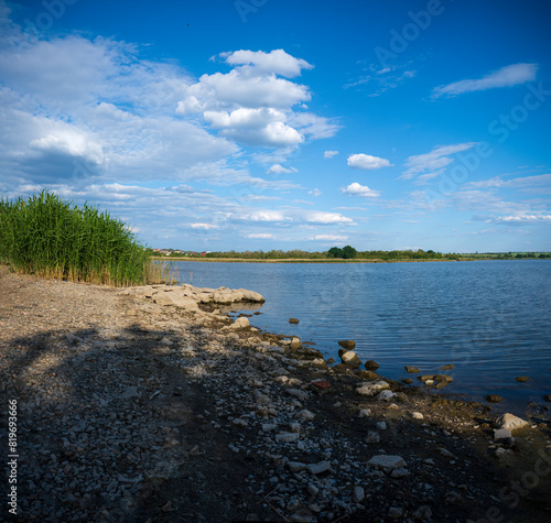 May day on the stone river bank