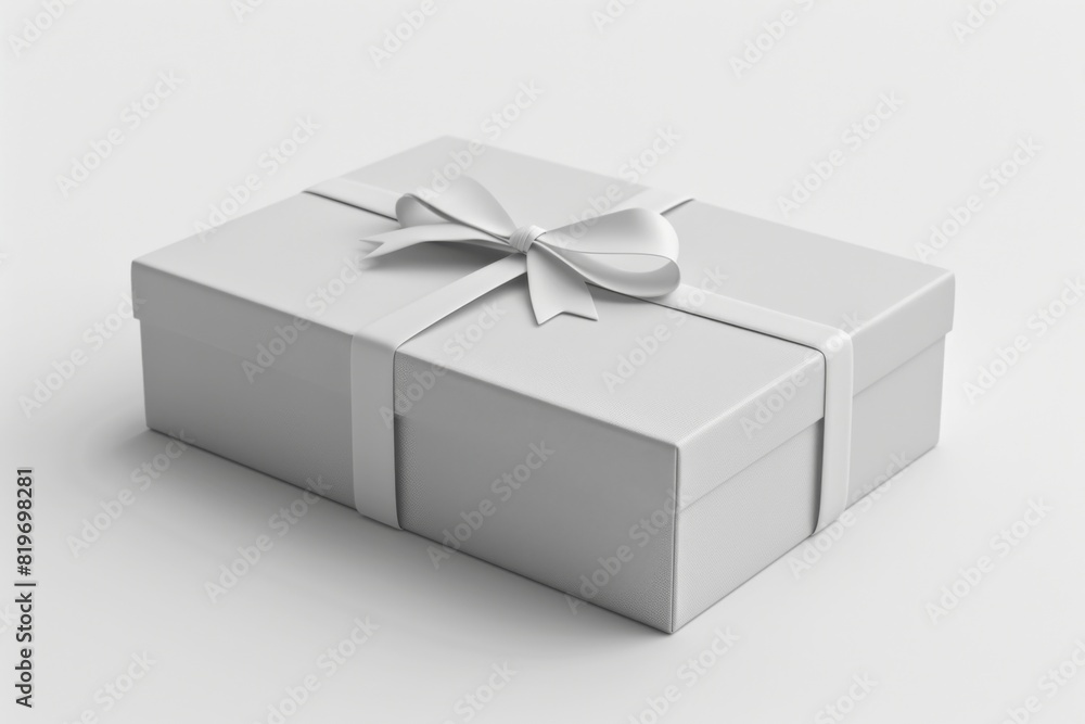 White Box Packaging Mockup on Isolated Background created with Generative AI