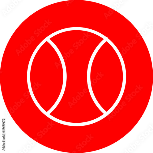 baseball Flat Icon Design