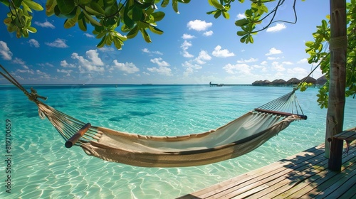 cool hammock in the sunny maldives