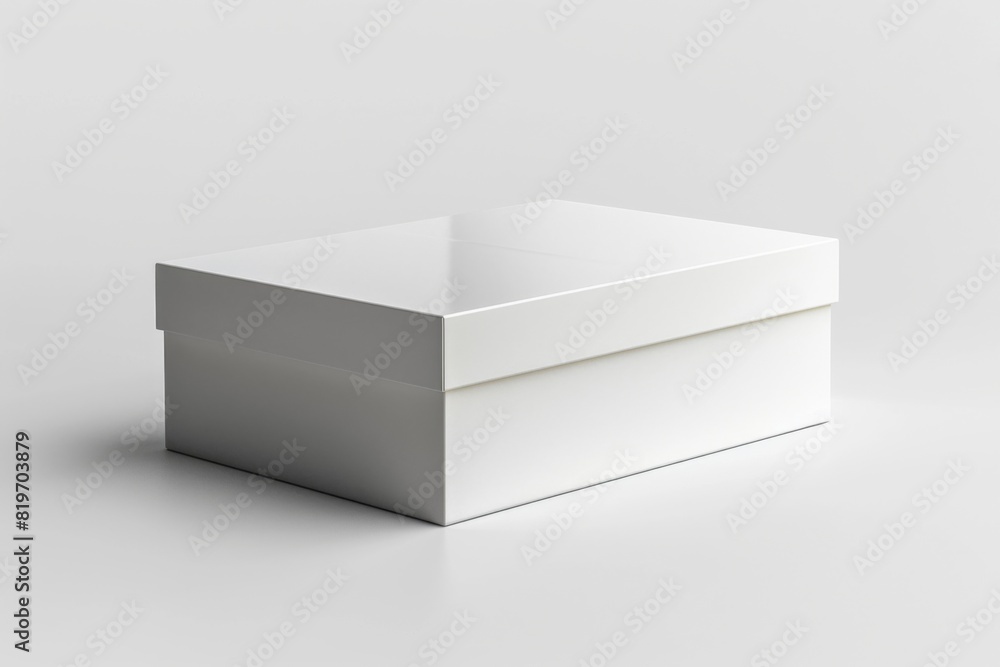 White Box Packaging Mockup on Isolated Background created with Generative AI White Box Packaging Mockup on Isolated Background created with Generative AI