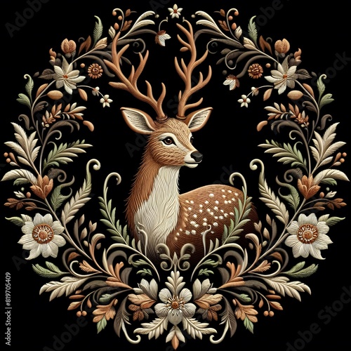 Exquisite Animal Embroidery Stunning Wildlife Designs for Craft Enthusiasts  Microstock