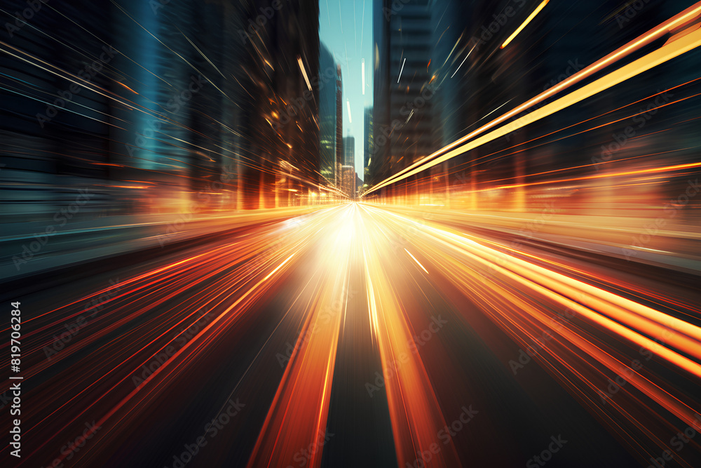 high speed with blurred light high speed with blurred light