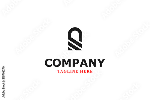 padlock letter s modern logo
