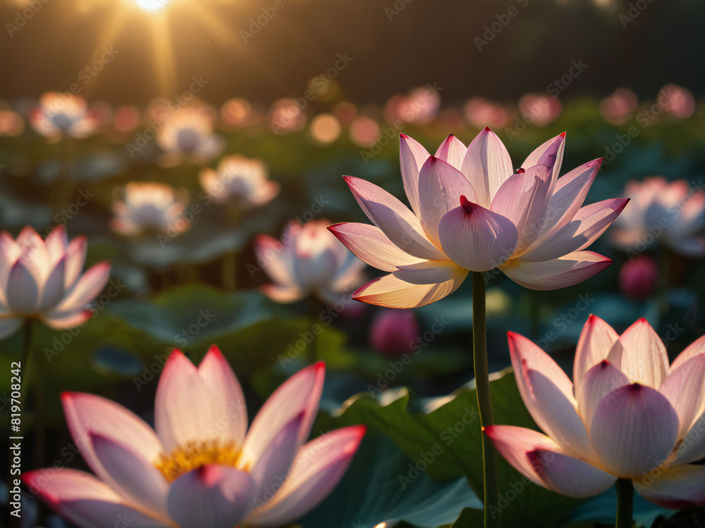 Lotus flower in full bloom Lotus flower in full bloom
