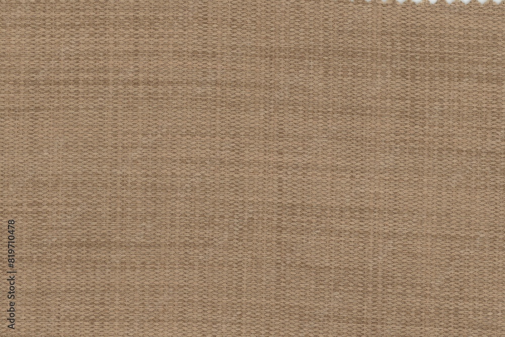 Fototapeta premium embroidered luxury fabric texture background close up, detailed light neutral color woven linen backdrop, furniture cloth textile material, modern cotton clothing weave pattern