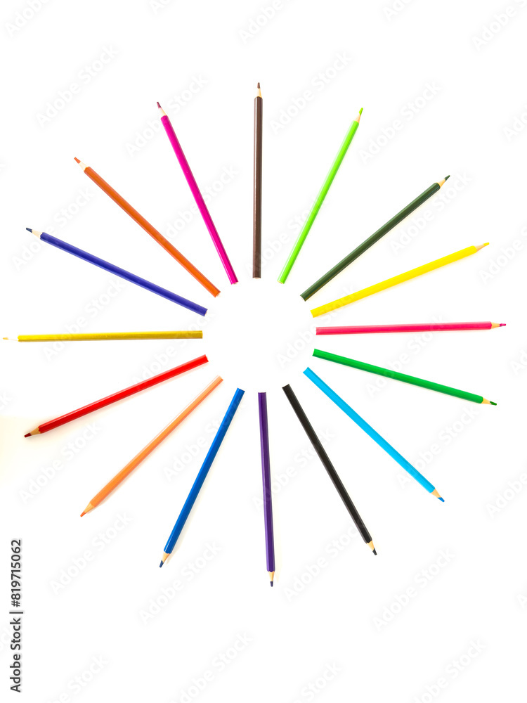 sun made of coloured lapides on a white background sun made of coloured lapides on a white background