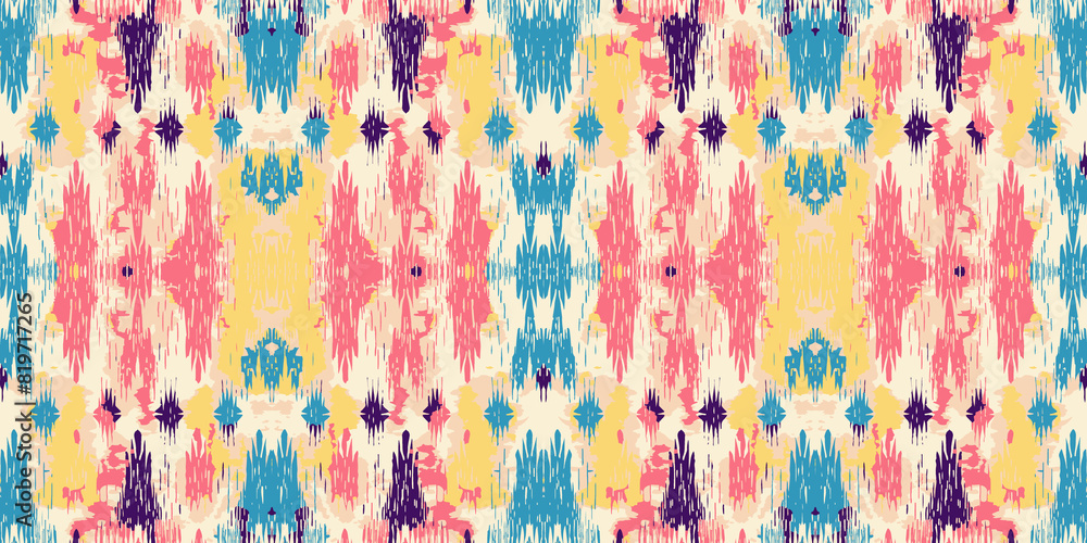 Seamless batik pattern,Seamless tribal batik pattern,and Seamless colorful pattern resemble ethnic boho, Aztec,and ikat styles.designed for use in wallpaper,fabric,curtain,carpet,Batik Embroidery Seamless batik pattern,Seamless tribal batik pattern,and Seamless colorful pattern resemble ethnic boho, Aztec,and ikat styles.designed for use in wallpaper,fabric,curtain,carpet,Batik Embroidery