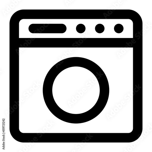Washing Machine Icon in Line Style