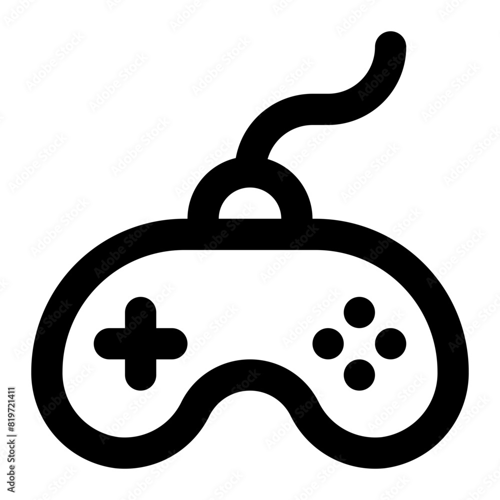 Gamepad Icon in Line Style Gamepad Icon in Line Style