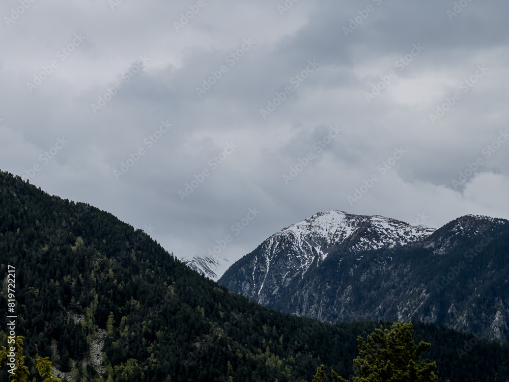 snow-capped mountains of Andorra in spring snow-capped mountains of Andorra in spring
