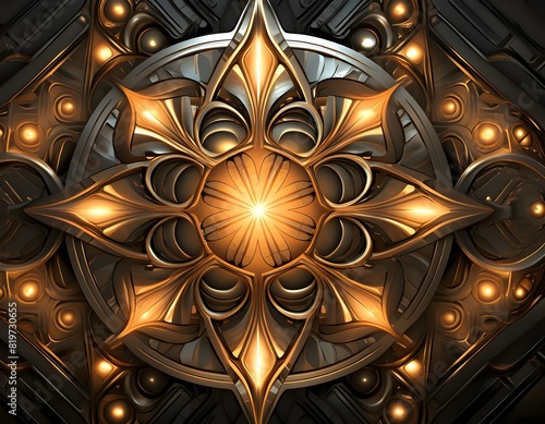 background with gold ornament