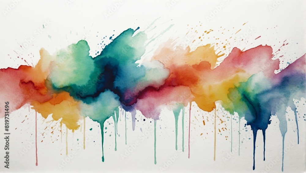 Fototapeta premium abstract colorful watercolor background