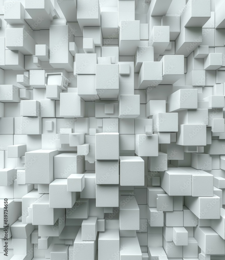 Abstract White Geometric Shapes Abstract White Geometric Shapes