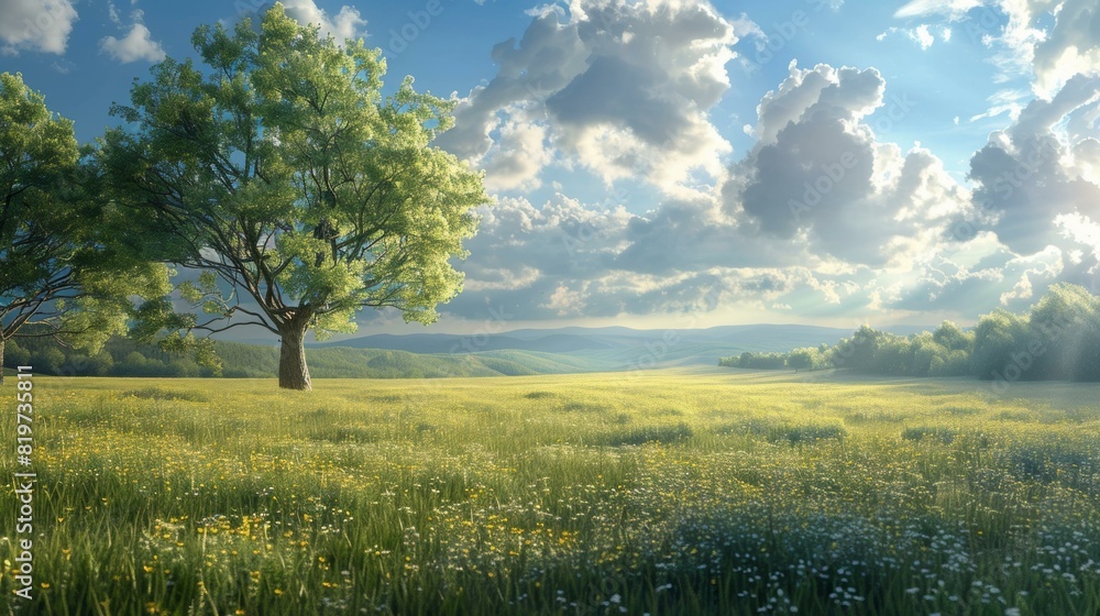 Fototapeta premium Golden Canola Fields in the Countryside