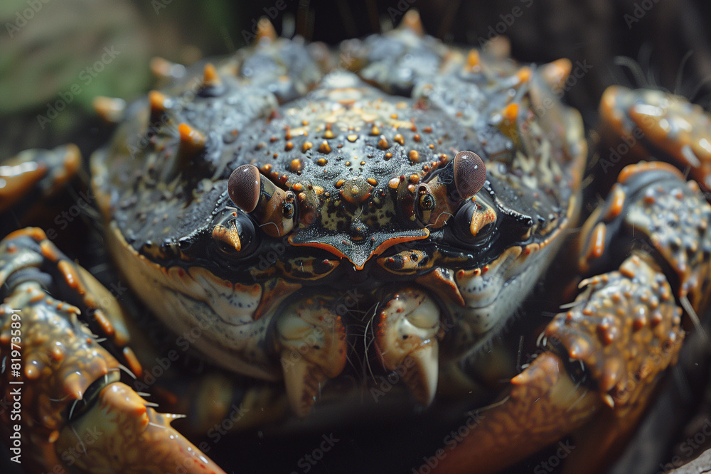 close up of a crab Generative AI