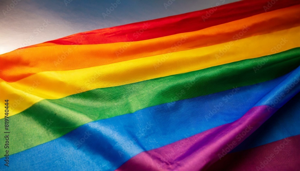 raised, shiny lgbt flag with bright colors, graphic, background close-up, pride month raised, shiny lgbt flag with bright colors, graphic, background close-up, pride month