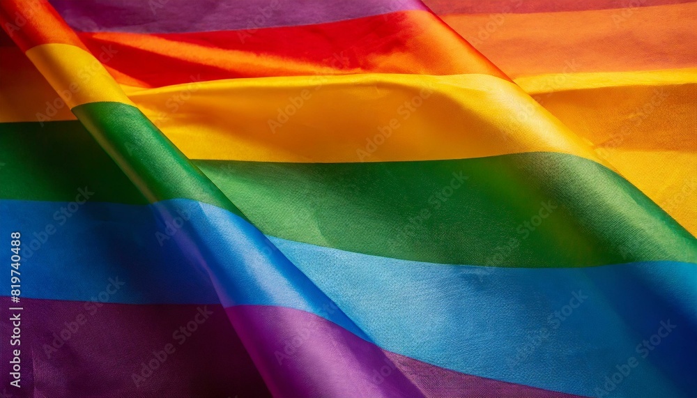 raised, shiny lgbt flag with bright colors, graphic, background close-up, pride month raised, shiny lgbt flag with bright colors, graphic, background close-up, pride month