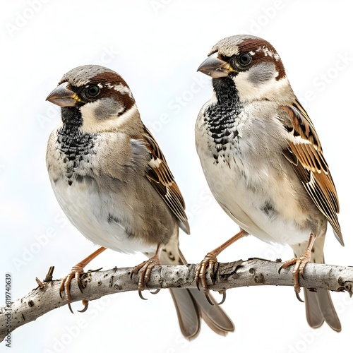 Graceful Flight A K Portrait of Sparrows in MidFlight