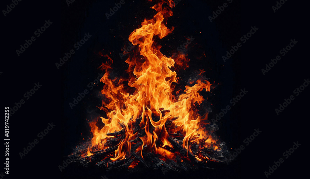 fire or bonfire in the fireplace fire or bonfire in the fireplace