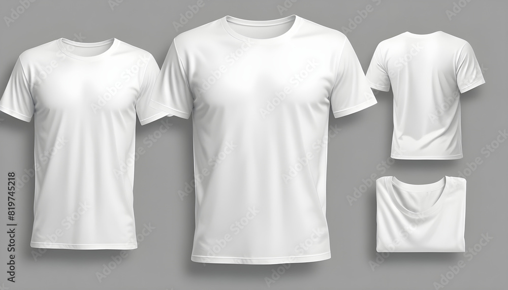 Mockup template white t shirt round neck men and women 7 Mockup template white t shirt round neck men and women 7