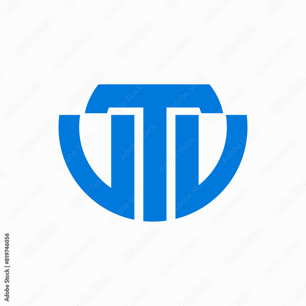 VTV brand name initial letters icon. Art work VTV brand name initial letters icon. Art work