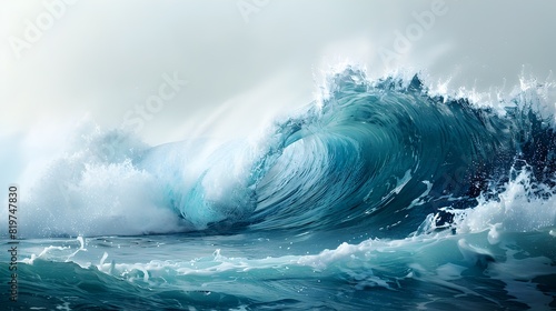 Majestic Ocean Wave A Showcase of Force and Motion in K Product Photography © onairjiw