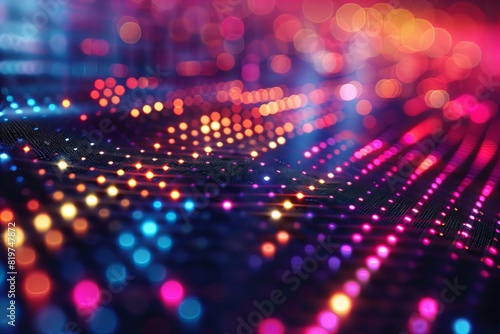 Colorful lights close up background photo