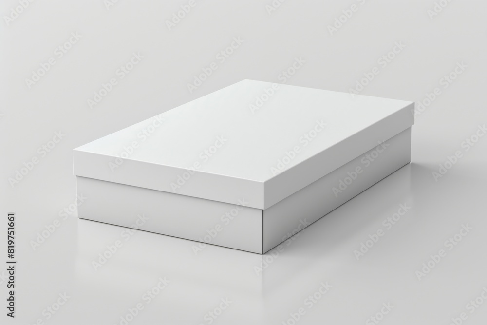 White Box Packaging Mockup on Isolated Background created with Generative AI White Box Packaging Mockup on Isolated Background created with Generative AI